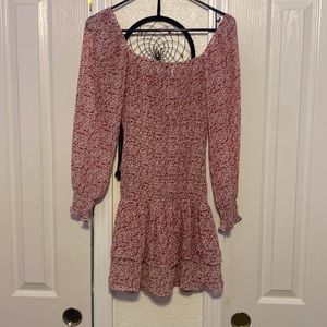 Cute red flower dress